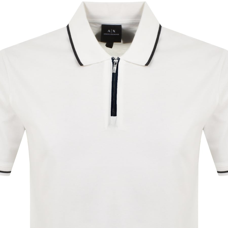 Armani zip polo top