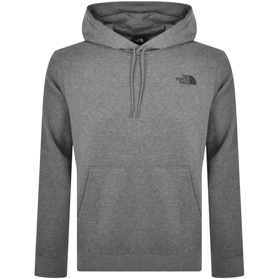 Grey north face hoodie mens discount