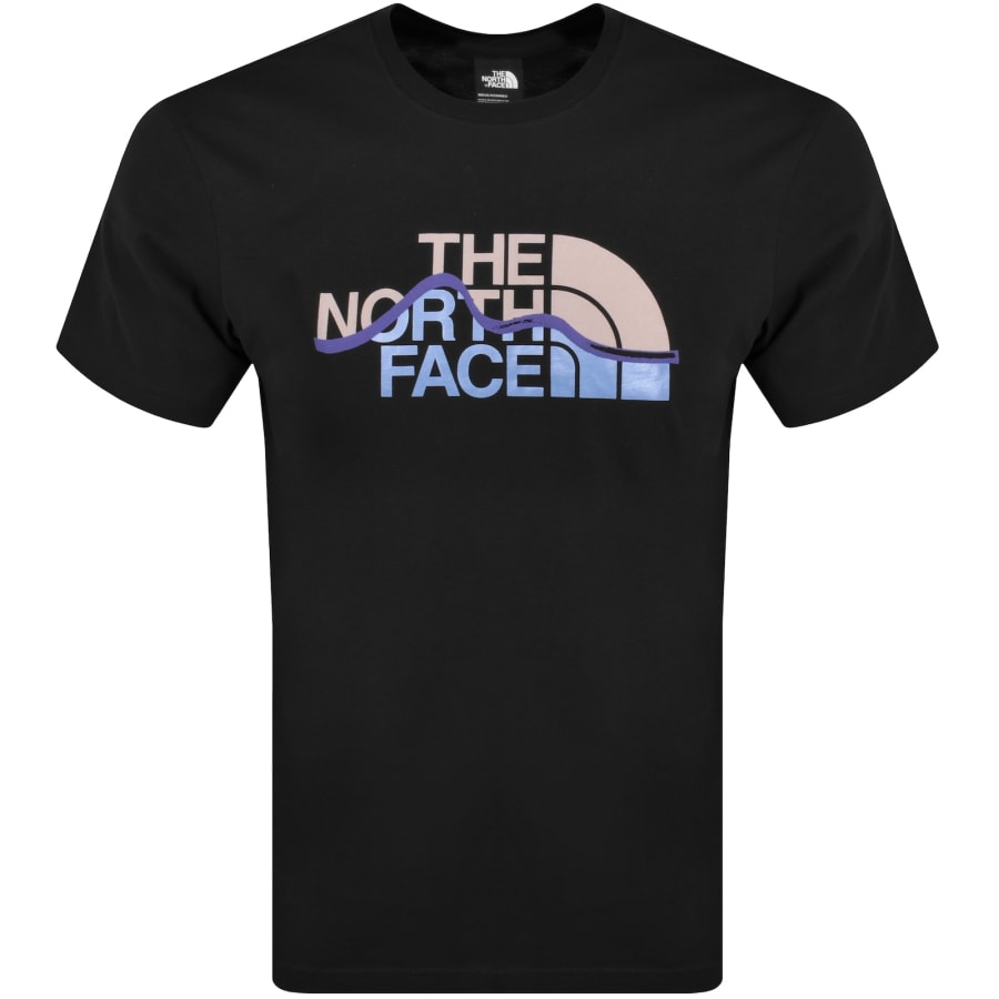 The North Face Mountain Line T Shirt Black Mainline Menswear Denmark