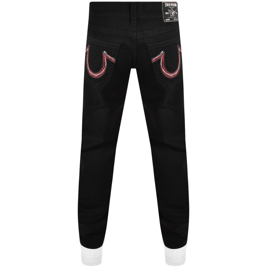 True Religion Ricky Rainbow Logo Jeans Black Mainline Menswear