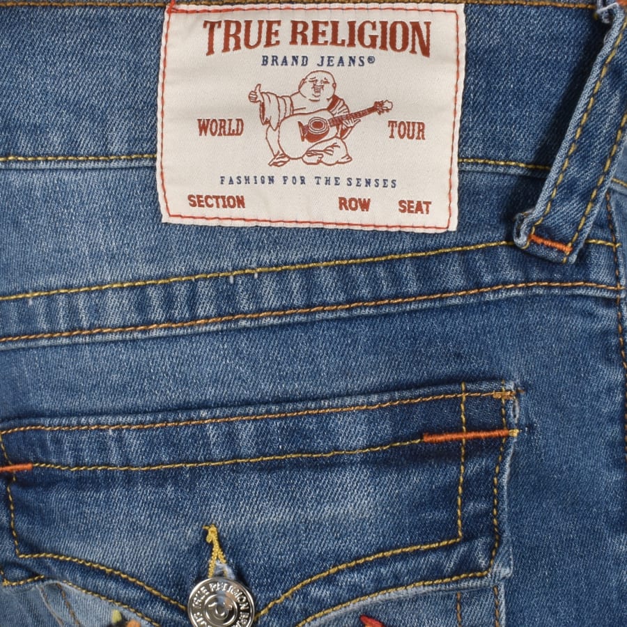 Image number 3 for True Religion Rocco Mid Wash Skinny Jeans Blue