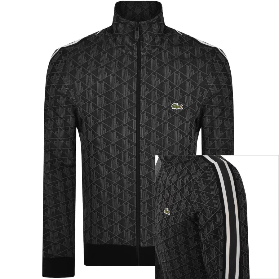 Lacoste Full Zip Sweatshirt Black Mainline Menswear