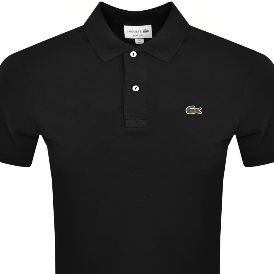 Image number 2 for Lacoste Short Sleeved Polo T Shirt Black