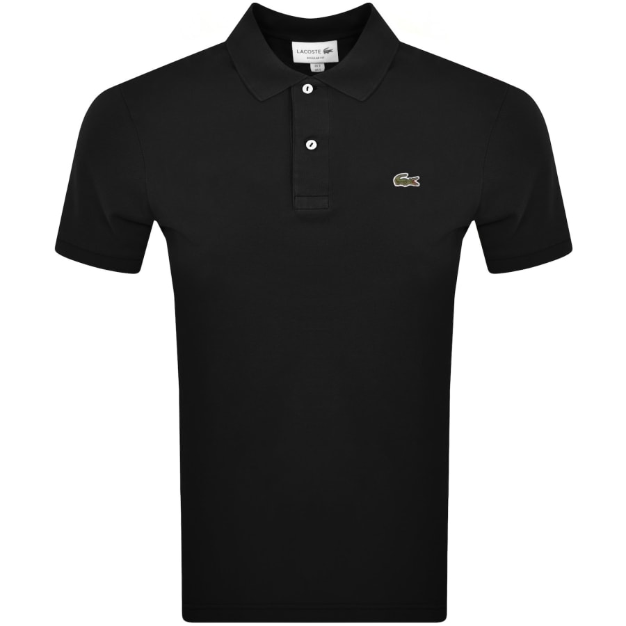 Image number 1 for Lacoste Short Sleeved Polo T Shirt Black