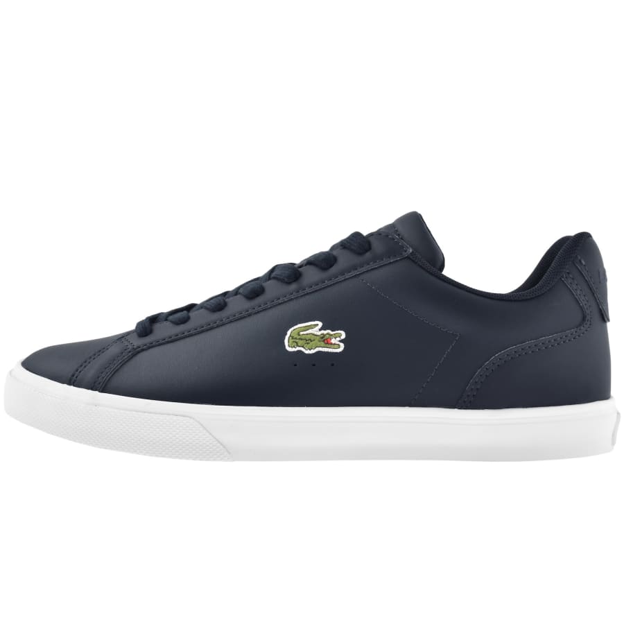Boys navy lacoste trainers shop