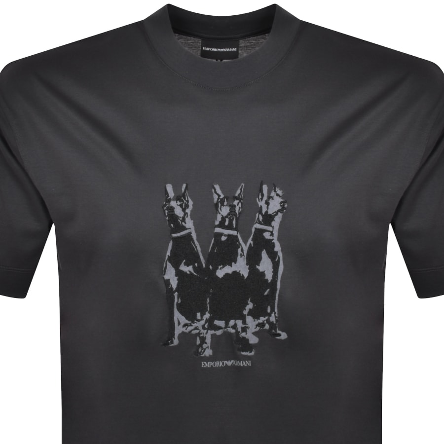 Image number 2 for Emporio Armani Logo T Shirt Grey