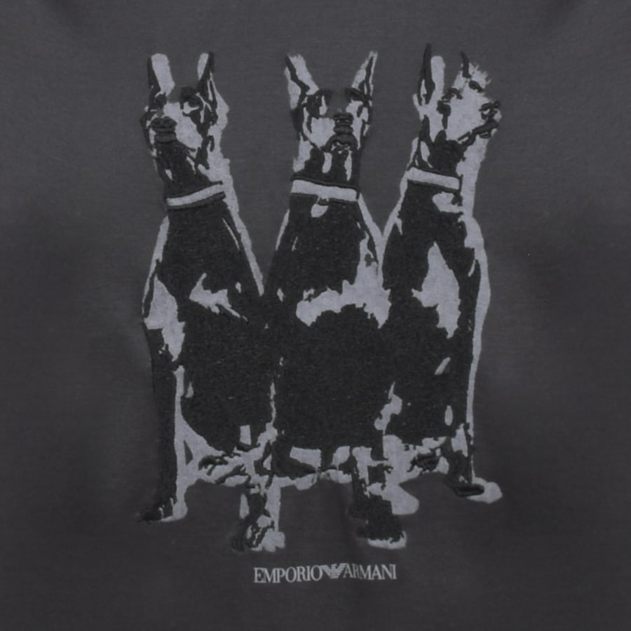 Image number 3 for Emporio Armani Logo T Shirt Grey