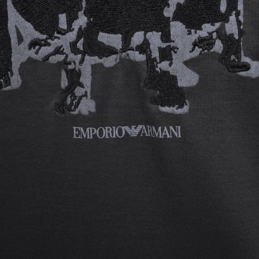 Image number 4 for Emporio Armani Logo T Shirt Grey