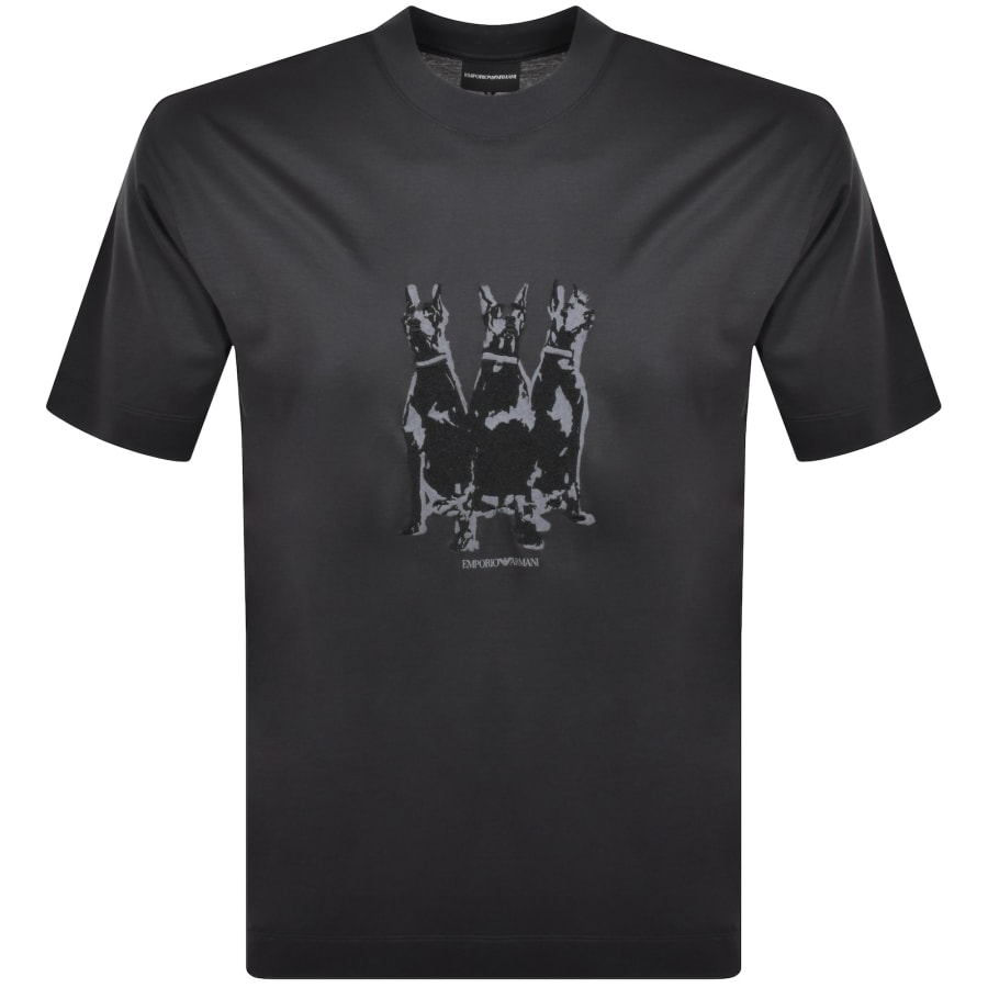 Image number 1 for Emporio Armani Logo T Shirt Grey