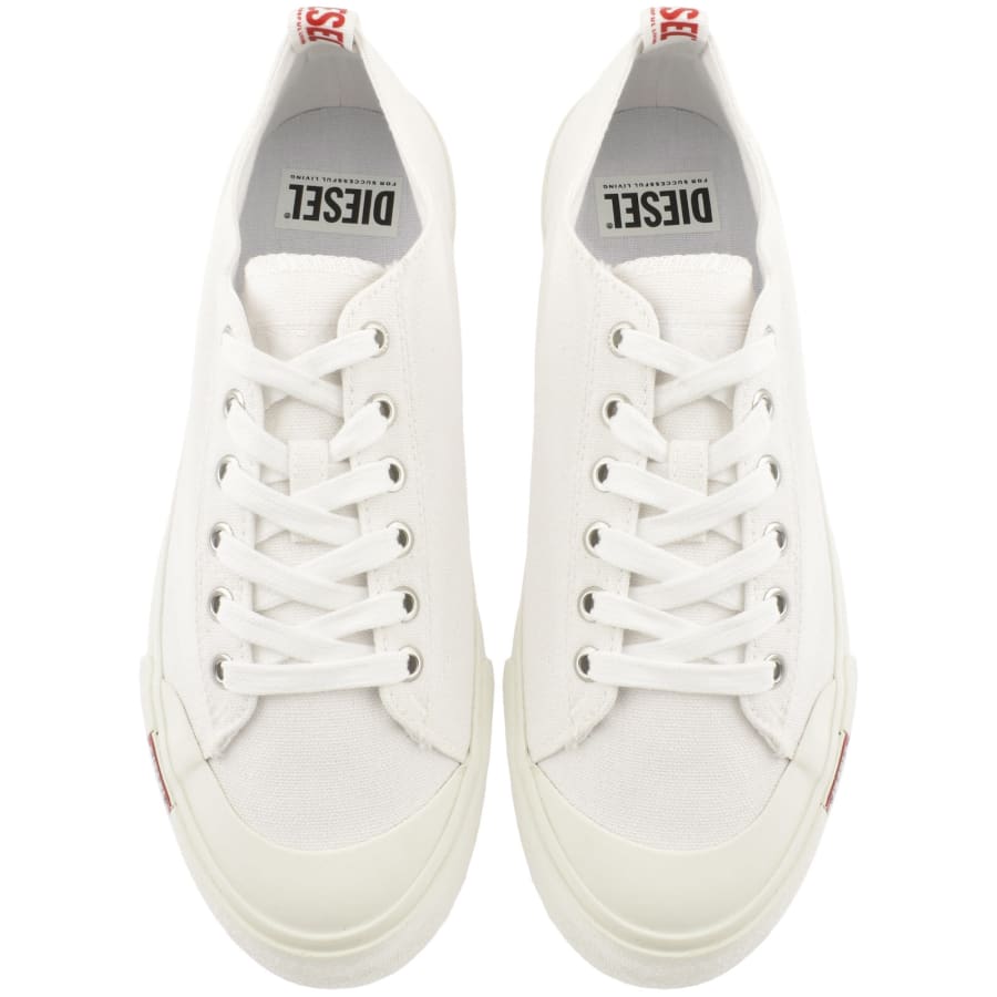 Diesel white trainers deals