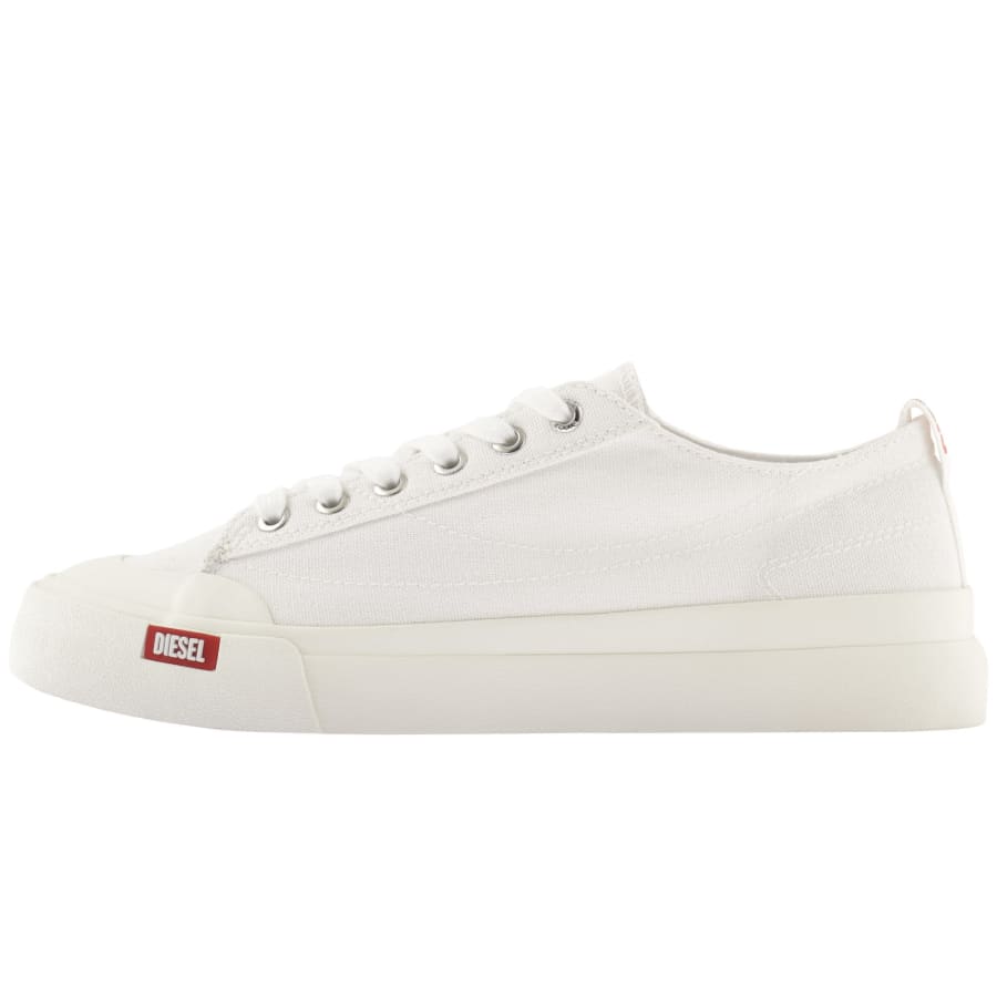 Diesel canvas trainers sale