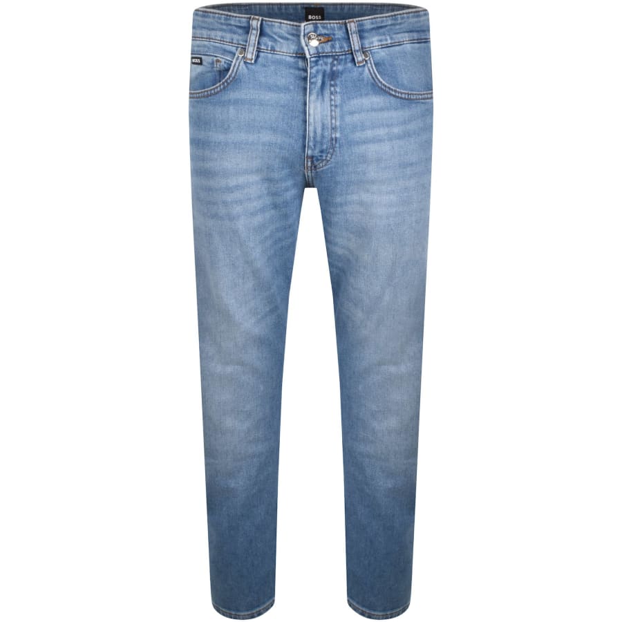 Image number 2 for BOSS Delaware Slim Fit Jeans Light Wash Blue