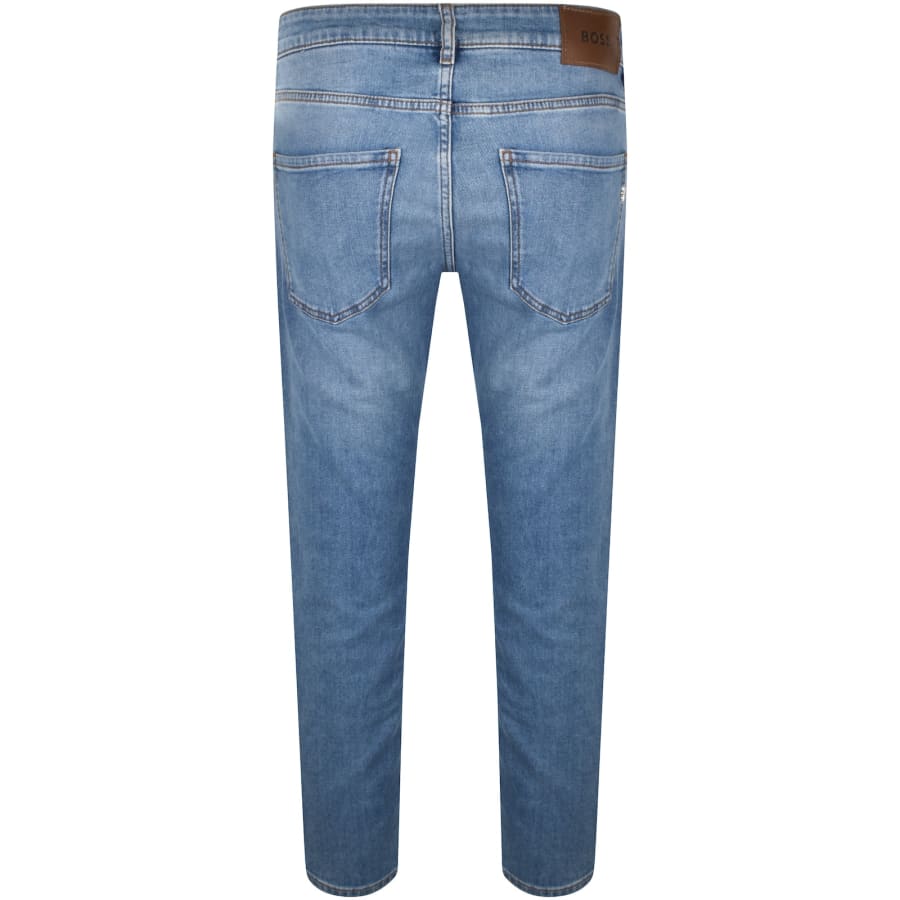 Image number 3 for BOSS Delaware Slim Fit Jeans Light Wash Blue