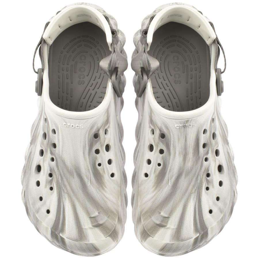 Crocs Echo Marbled Clogs White