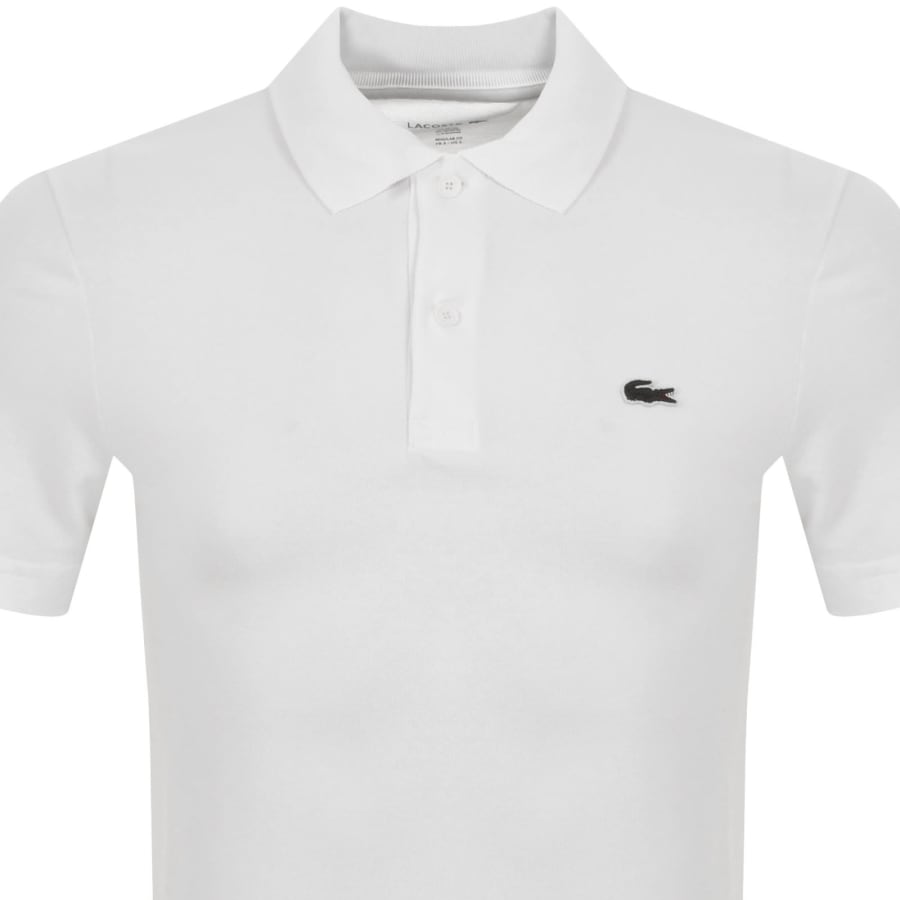 Image number 2 for Lacoste Short Sleeved Polo T Shirt White