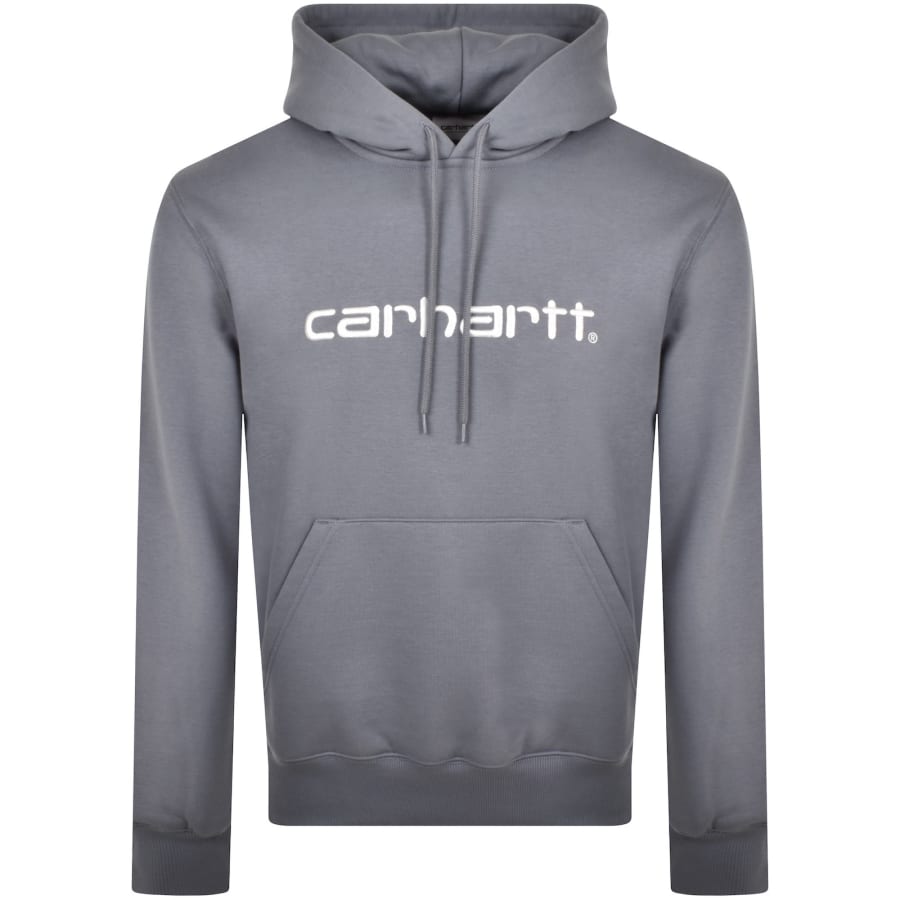 Carhartt WIP Logo Hoodie Grey