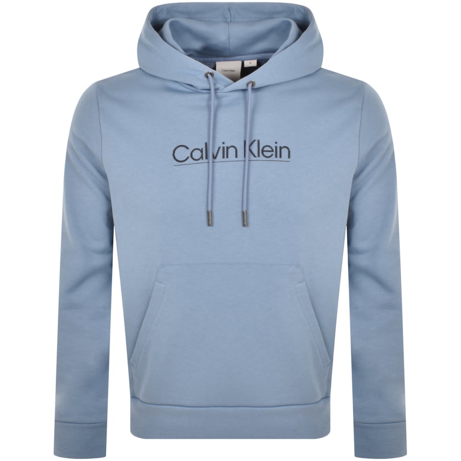 Blue calvin klein hoodie clearance