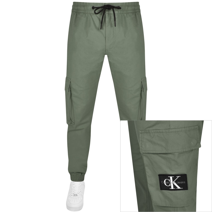 Calvin Klein Jeans Cargo Trousers Black Mainline Menswear Denmark