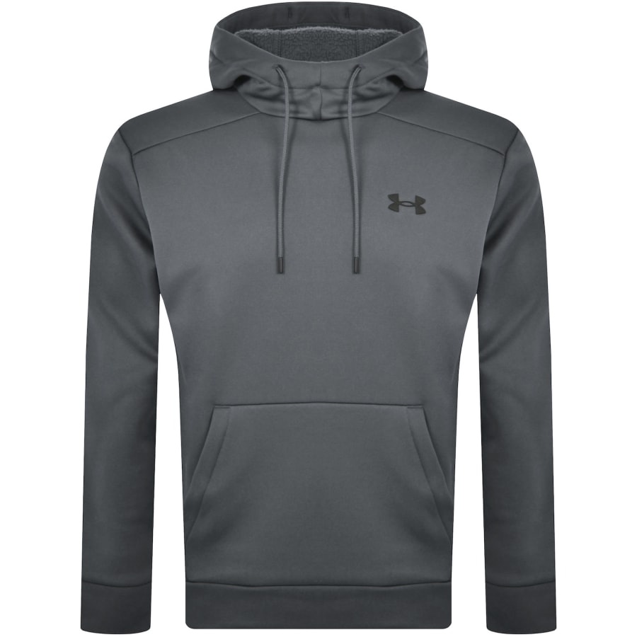 Grey under armour hoodie top