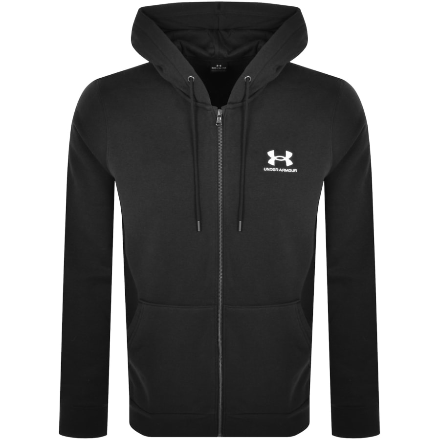 Black icon hoodie top