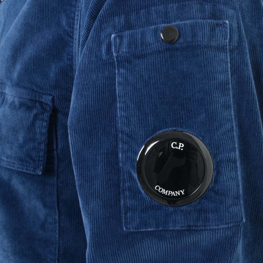 CP Company Corduroy Overshirt Blue Mainline Menswear Ireland