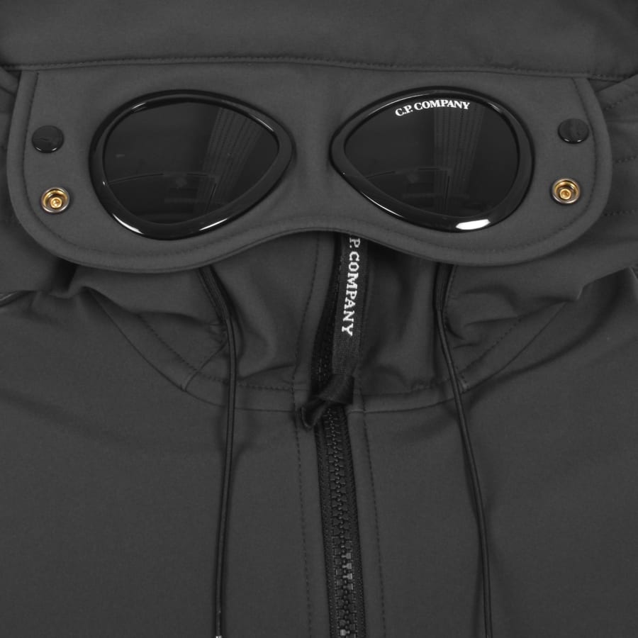 C.P. Company Men s C.P. Shell R Goggle Jacket in Black Sand Size S END Clothing