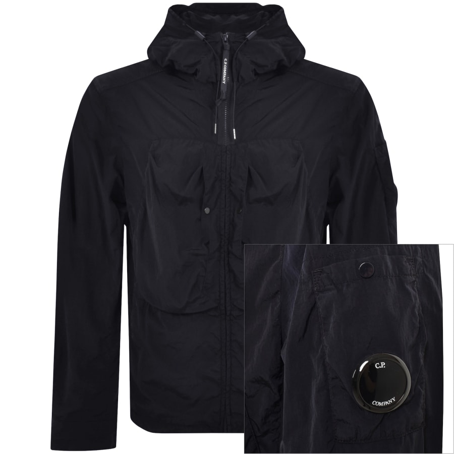 CP Company Chrome Full Zip Overshirt Navy Mainline Menswear