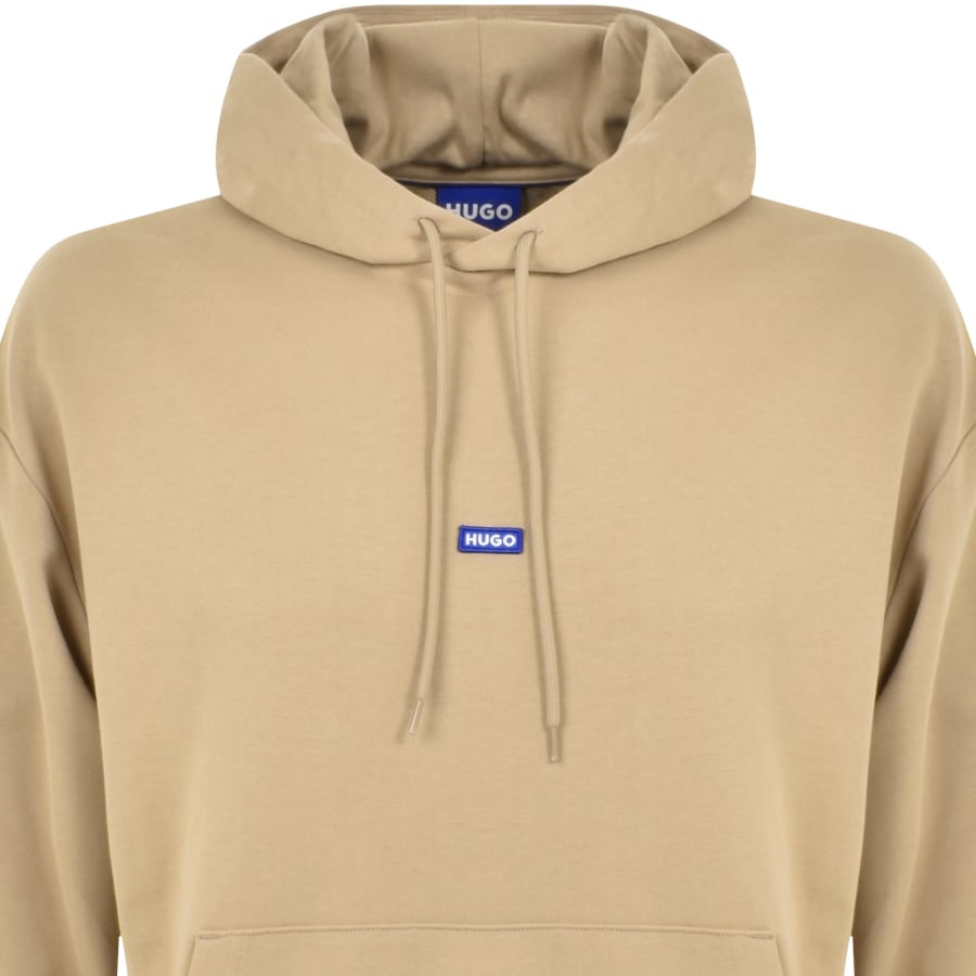 Image number 2 for HUGO Blue Nalonso Hoodie Beige