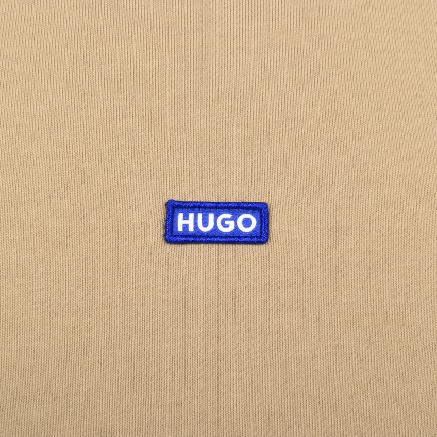 Image number 3 for HUGO Blue Nalonso Hoodie Beige