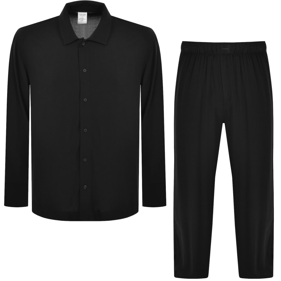 Calvin Klein Long Sleeve Lounge Set Black Mainline Menswear