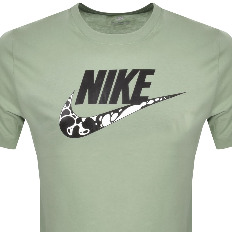 Grey and green nike shirt 2025