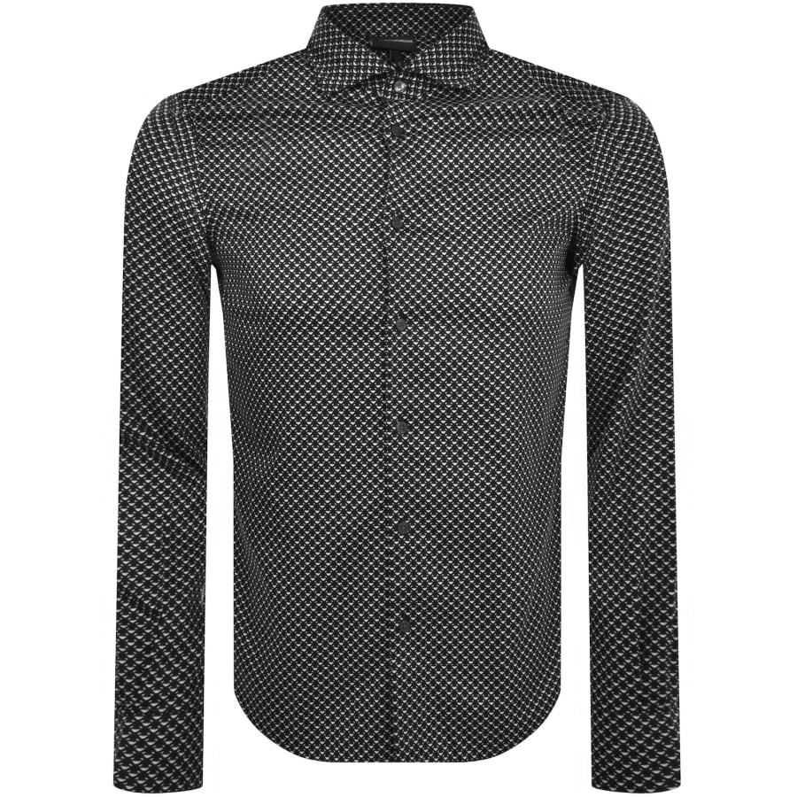 Armani men's long sleeve shirts discount