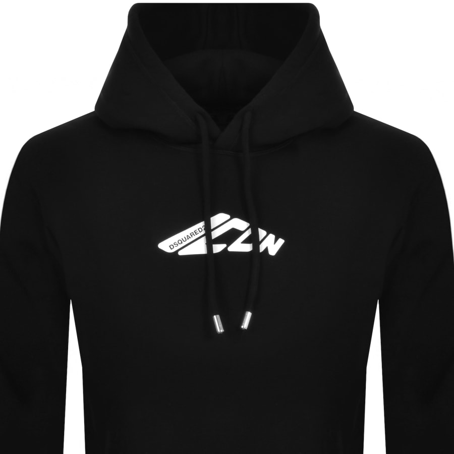 DSQUARED2 Logo Pullover Hoodie BlackDSQUARED2 Logo Pullover Hoodie Black Male XX Large