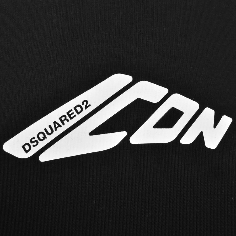 Image number 3 for DSQUARED2 Logo Pullover Hoodie Black