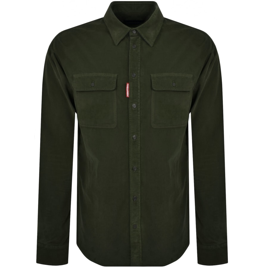 Image number 1 for DSQUARED2 Corduroy Shirt Green