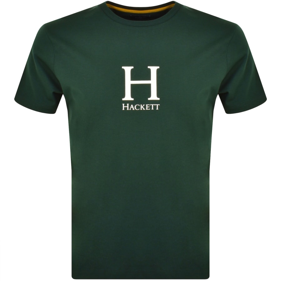 Hackett Heritage H Classic Fit T Shirt Green Mainline Menswear Denmark