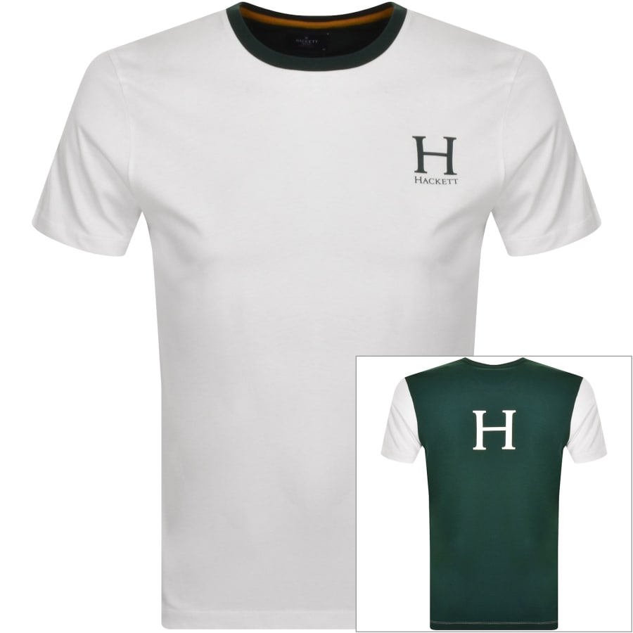 Hackett Hm500842 Short Sleeve T shirt White XL Man