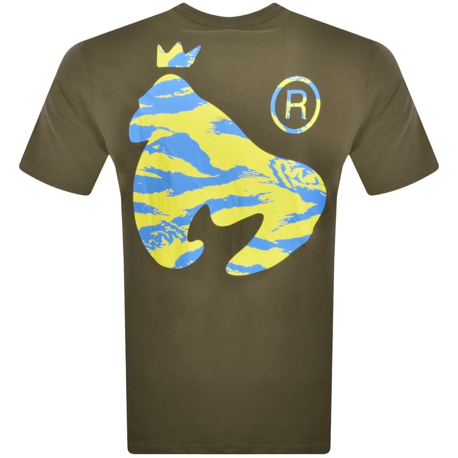 Image number 3 for Money LA Camo Shorts Tracksuit Khaki