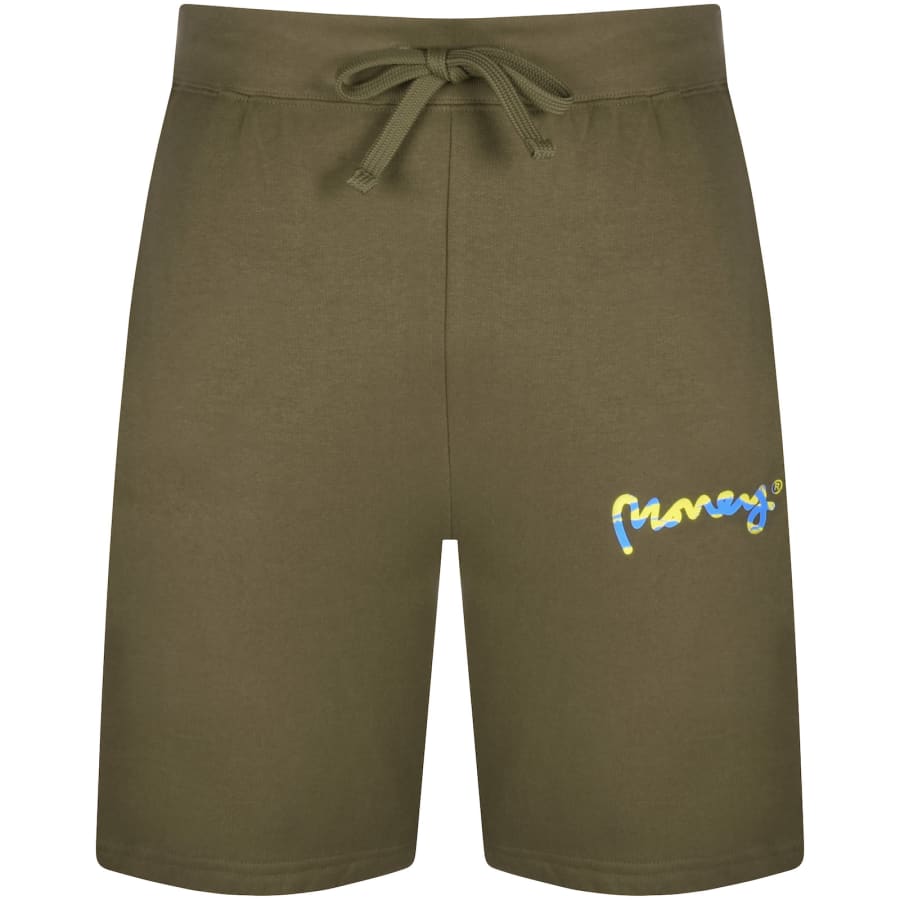 Image number 4 for Money LA Camo Shorts Tracksuit Khaki
