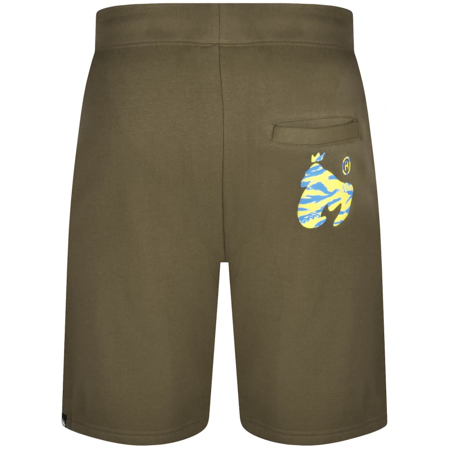 Image number 5 for Money LA Camo Shorts Tracksuit Khaki
