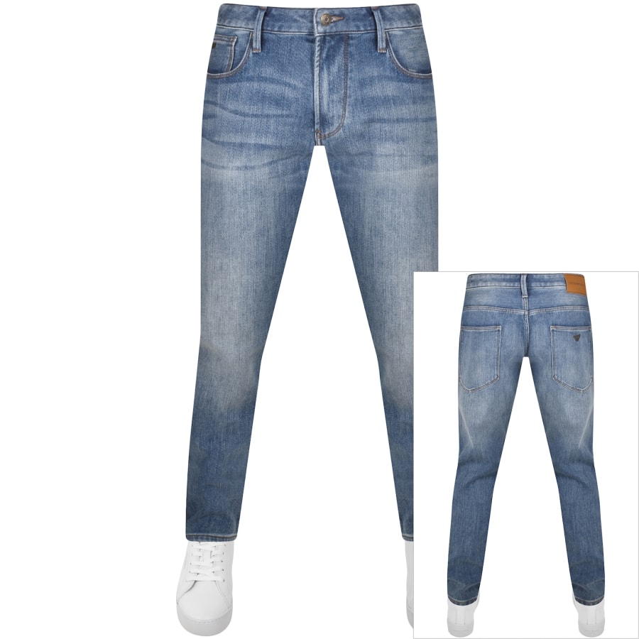 Emporio Armani J06 Slim Fit Jeans Blue Mainline Menswear
