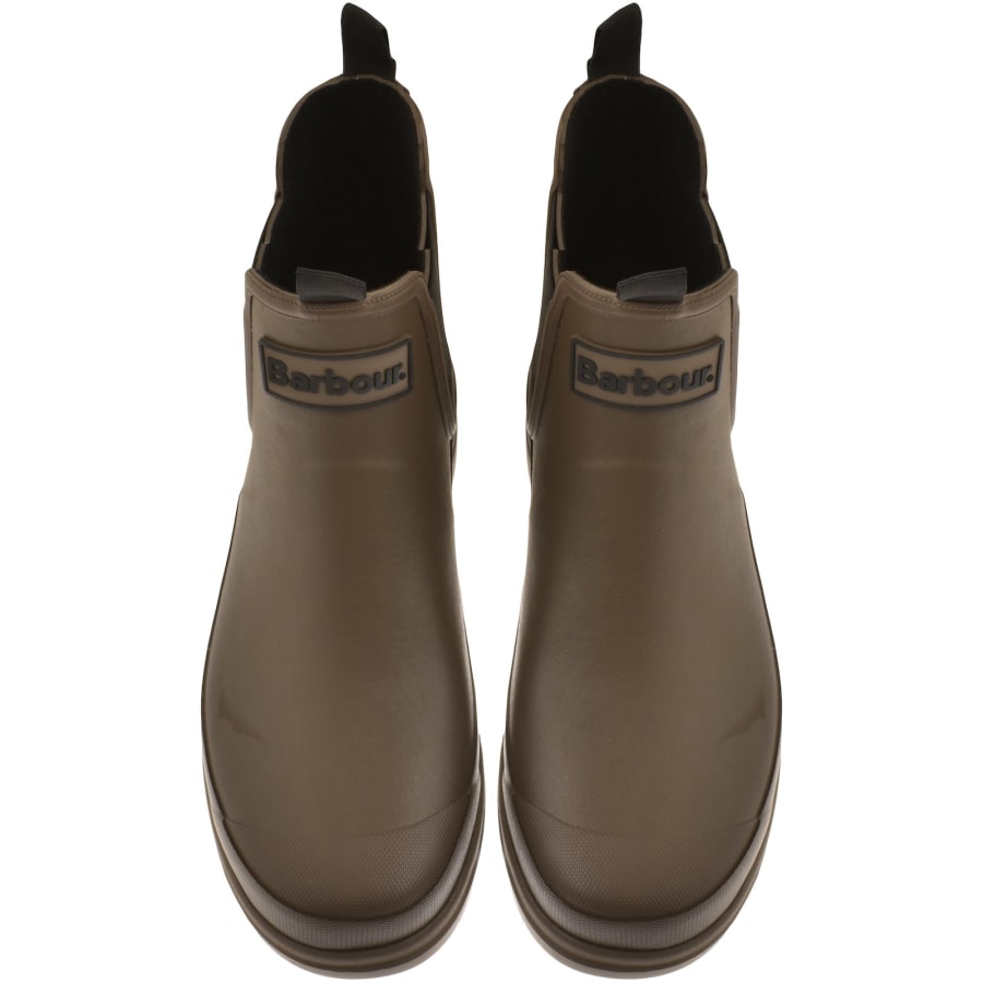 Barbour olive wellies on sale