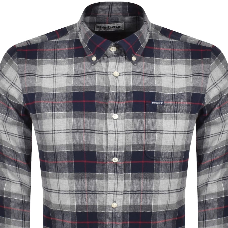Image number 2 for Barbour Kyeloch Check Tailored Fit Shirt Blue