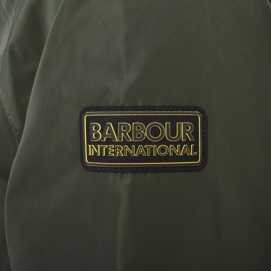 Barbour international green jacket sale