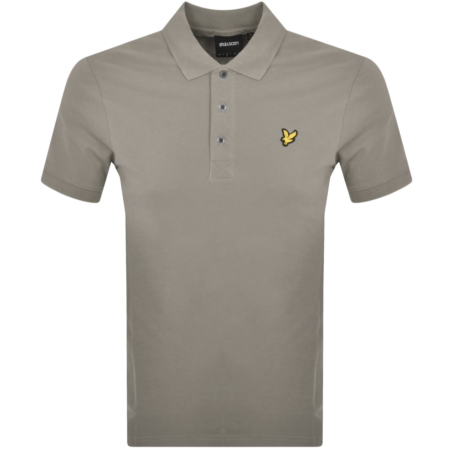 Grey lyle and scott polo cheap