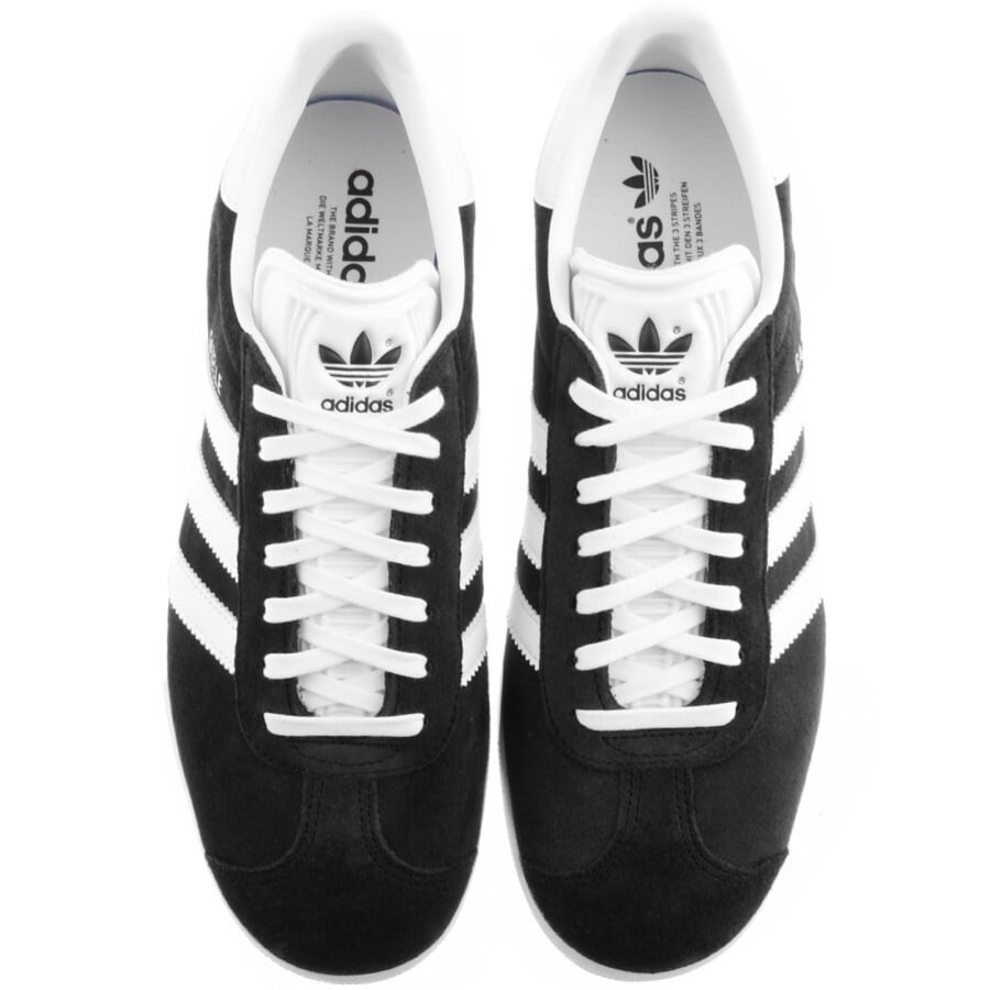 Adidas originals gazelle trainers in black sale