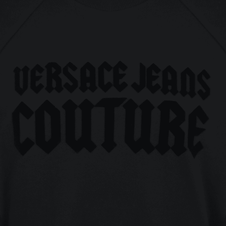 Image number 3 for Versace Jeans Couture Flocked Sweatshirt Black