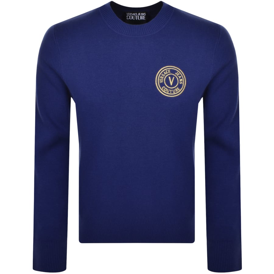 Blue versace jumper clearance
