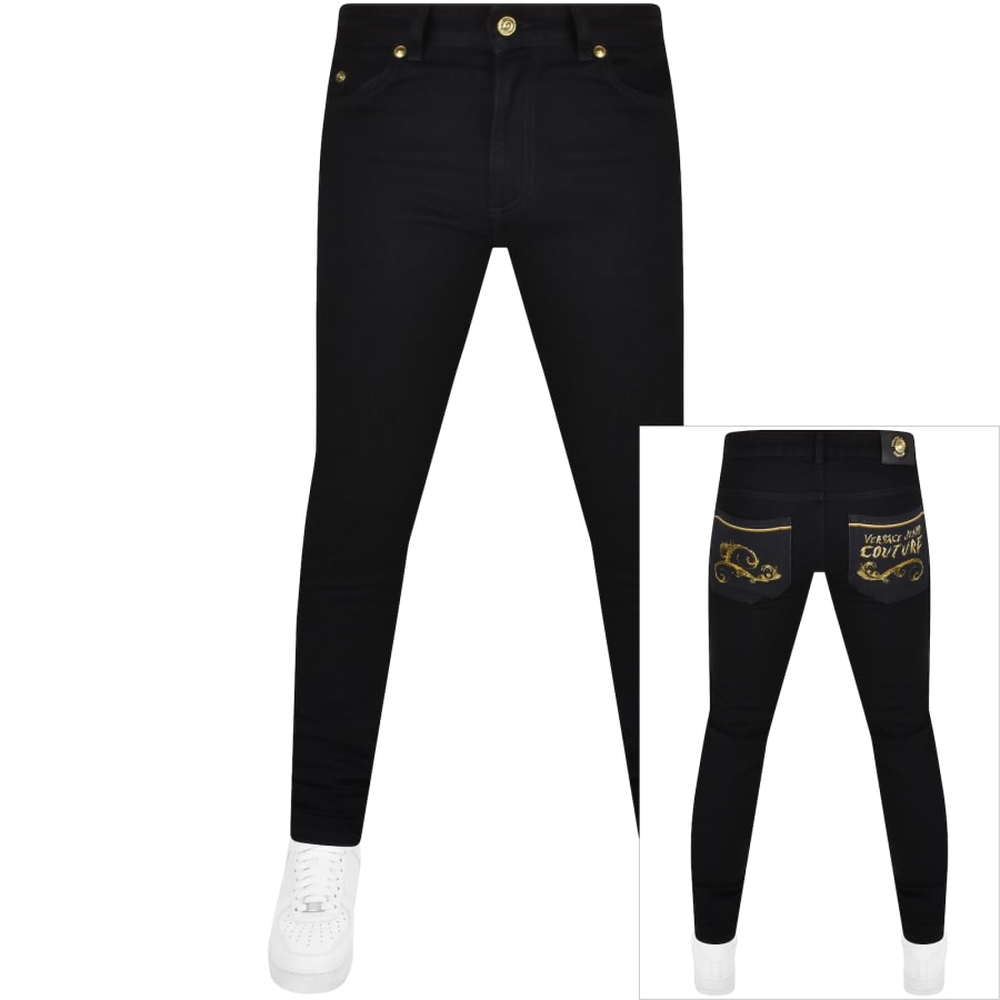 Black jeans versace outlet