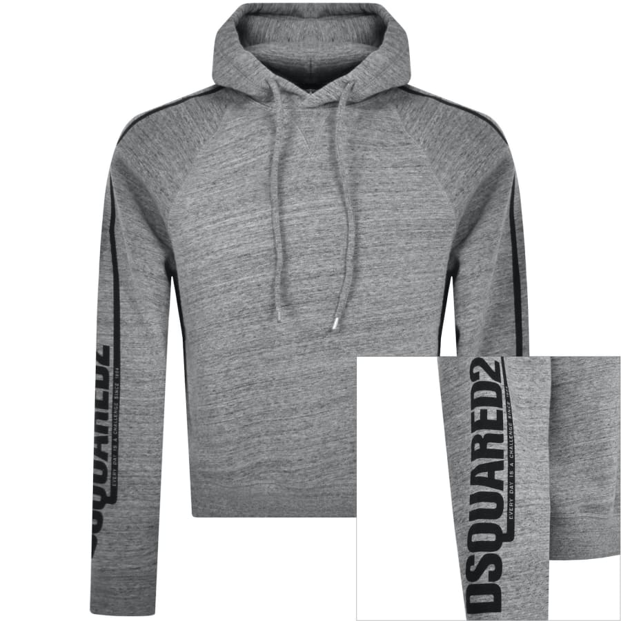 Dsquared hoodie grey clearance